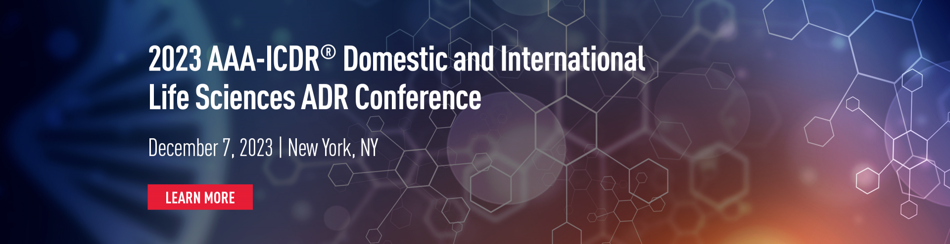 2023 AAA-ICDR Domestic and International Life Sciences ADR Conference